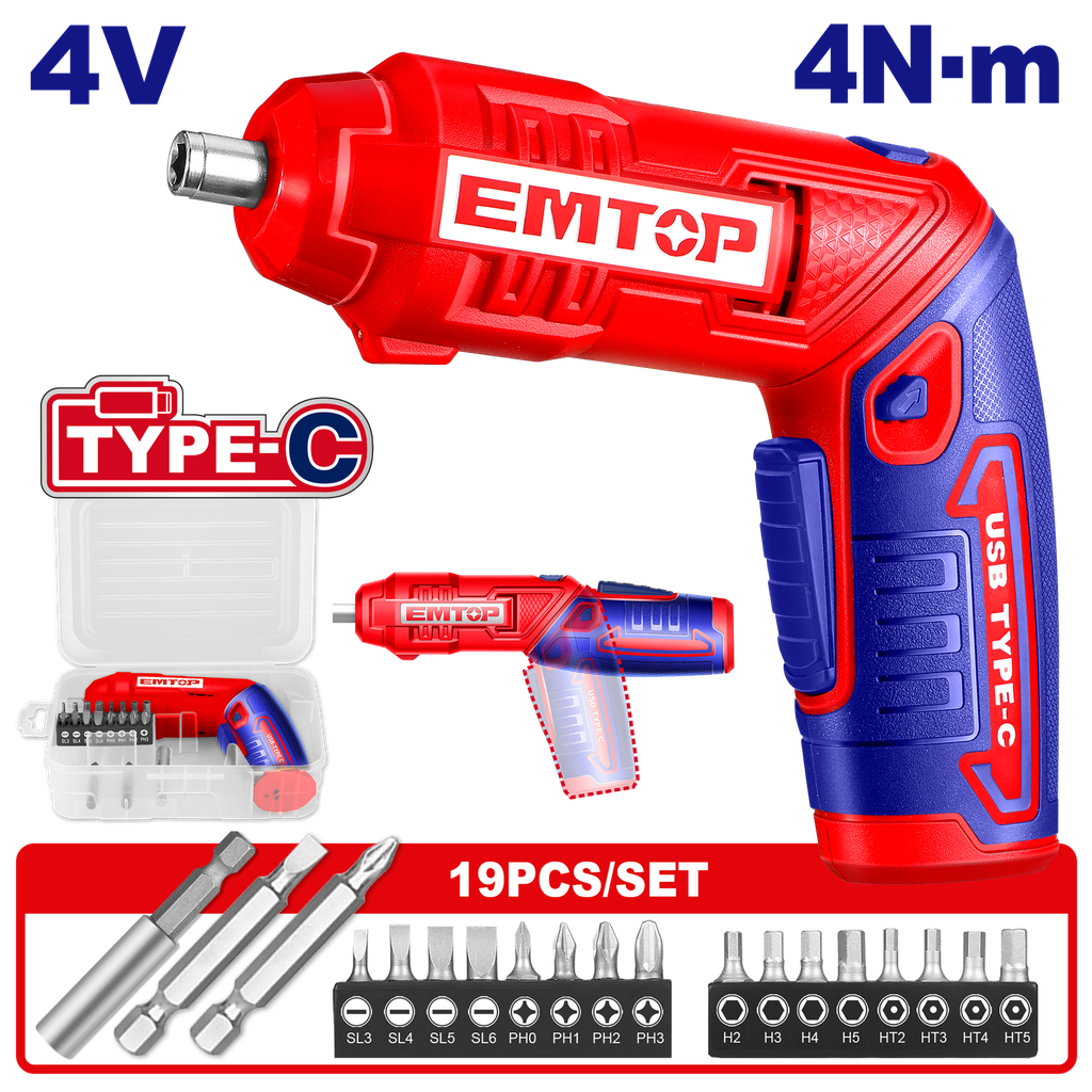 [ECSR0408] [ECSR0408] ECSR0408 Destornillador inalámbrico de iones de litio
