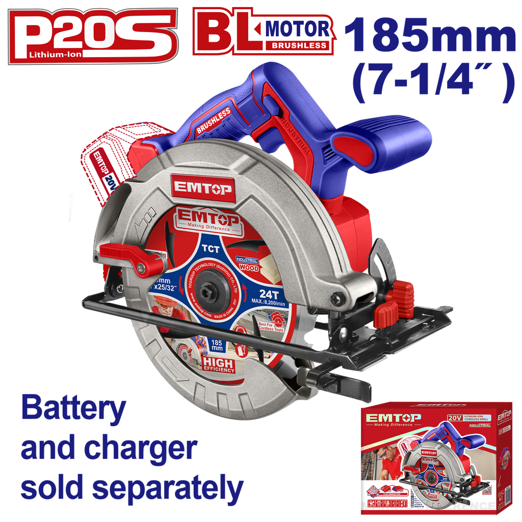 [ELCS1851] [ELCS1851] ELCS1851 Sierra circular inalámbrica de 20V