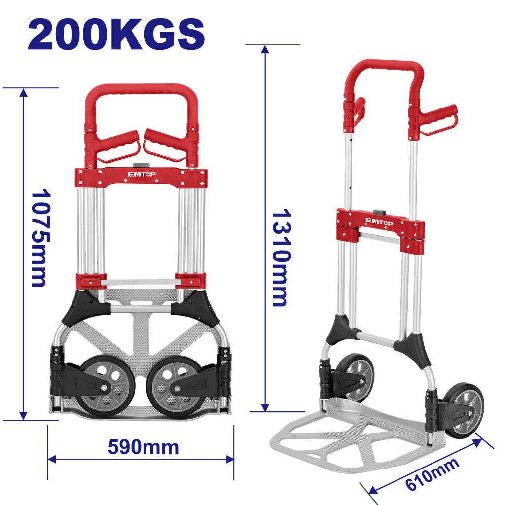 [EMWB9A20] [EMWB9A20] EMWB9A20 Diablito de carga plegable para 200 Kg