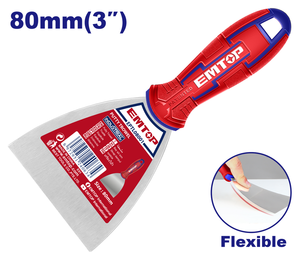 [EPTL08001] EPTL08001 Espatula de acero inoxidable 3"