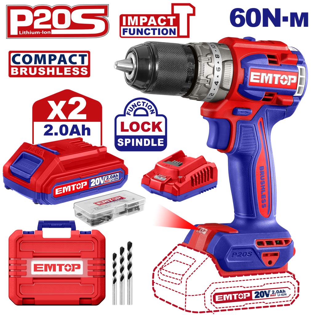 [ULCIDL20602] ULCIDL20602 Taladro de impacto brushless 20V